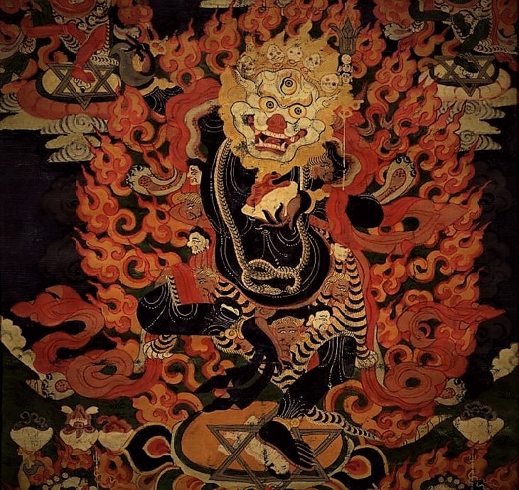 Simhamukha la Lione Blanche forme secrète de Padmasambhava