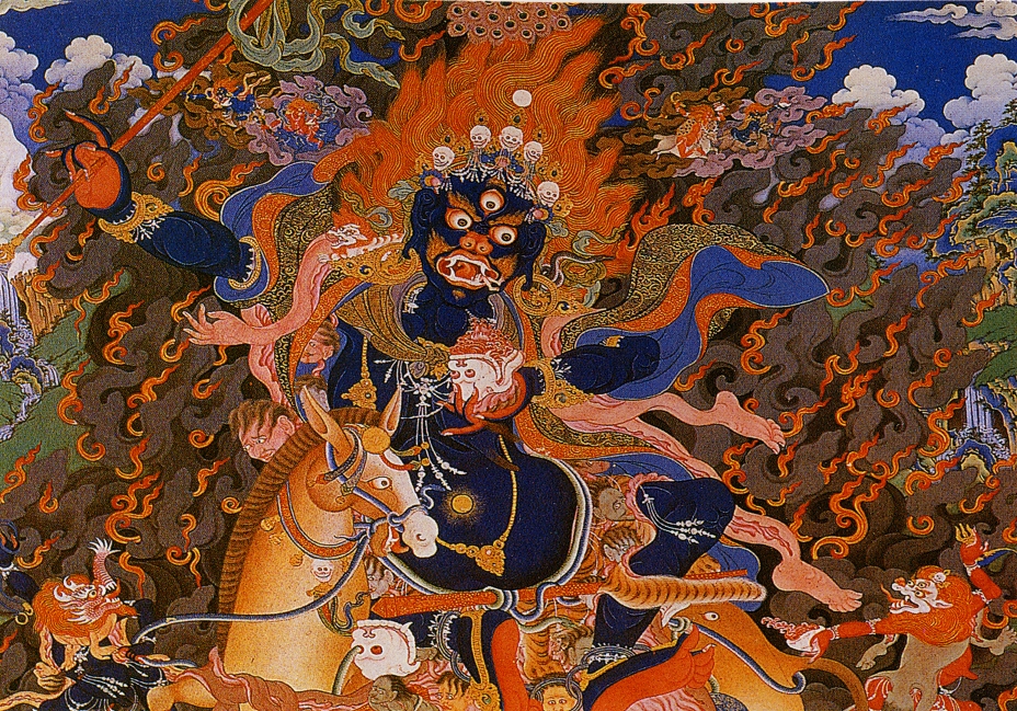 Lha Mo-Dharmapalas-thangka