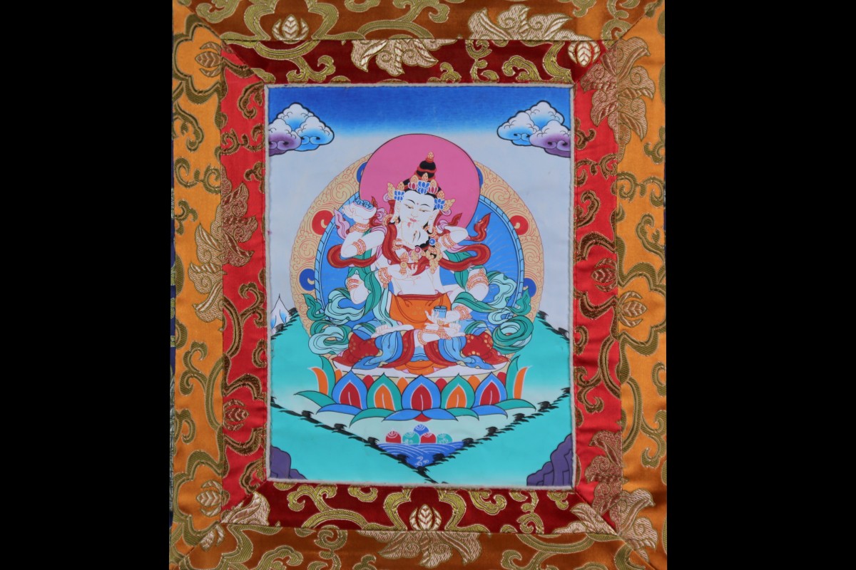Thangka Mandala Népal Tibet Rouleau Mes Indes Galantes Achat Vajrasattva