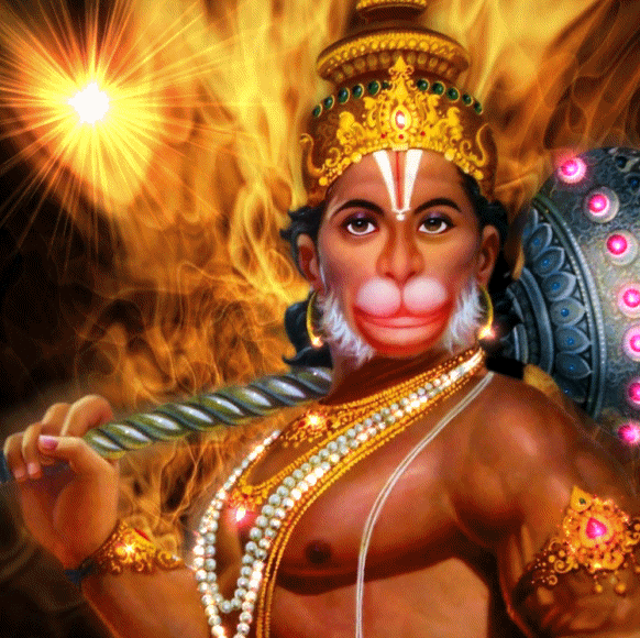 Dieu singe Ramayana Massue d'or