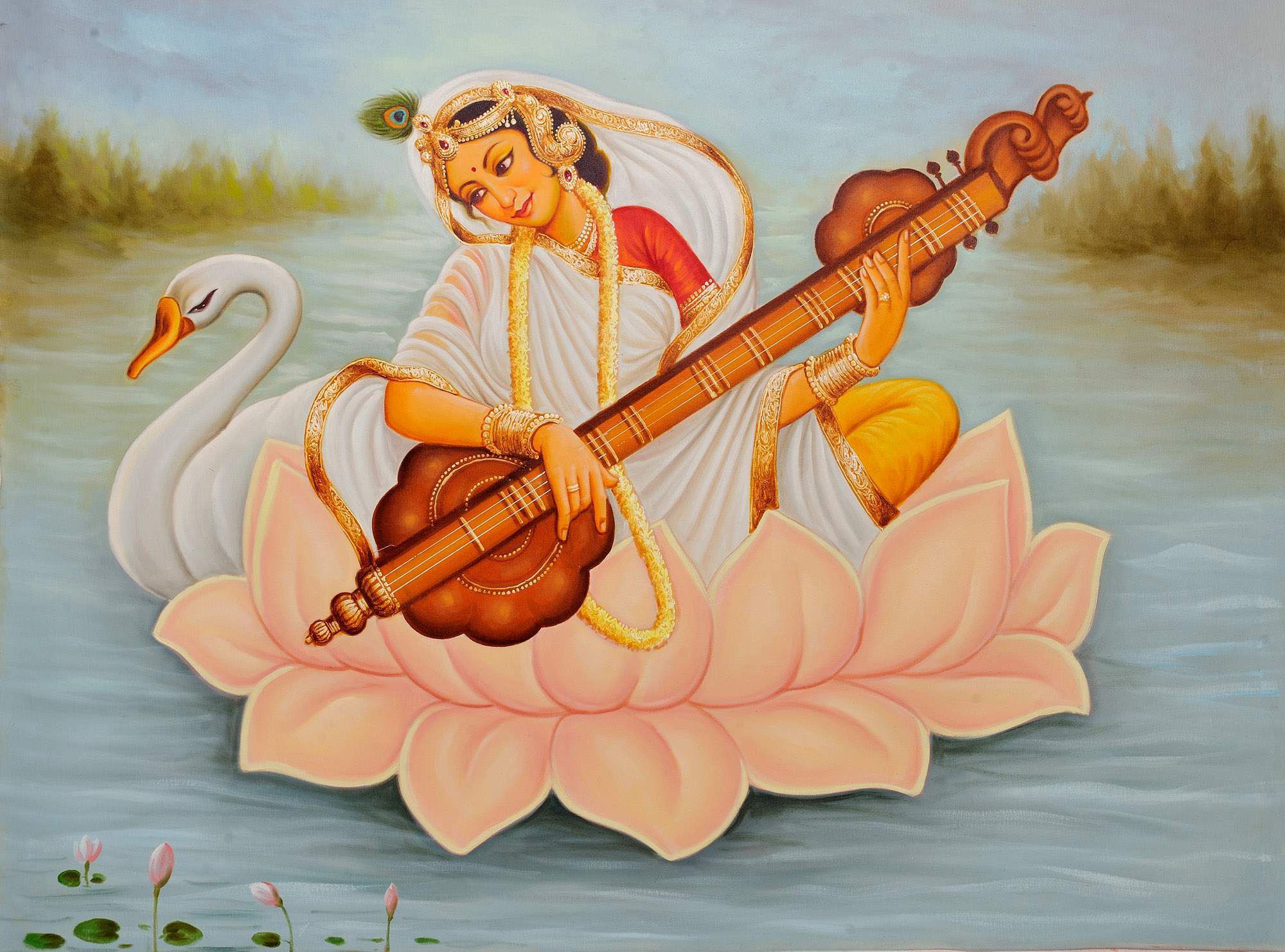  saraswati achat paris déesse connaissance Brahma