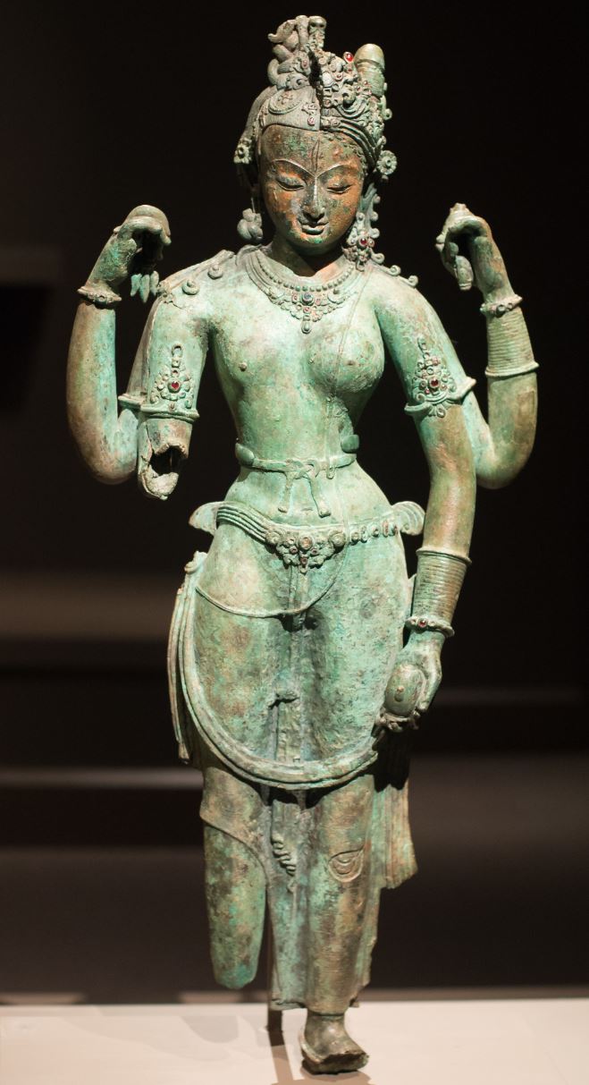 Ardhanari statue bronze