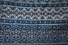 Ajrak, étoffe de mosaïque indienne